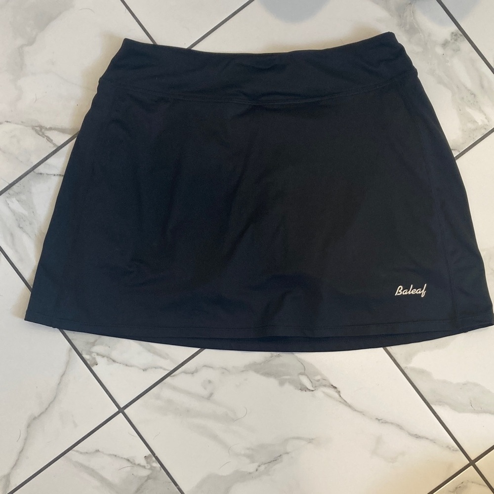 Baleaf Black Tennis/Golf/Pickleball athletic skirt